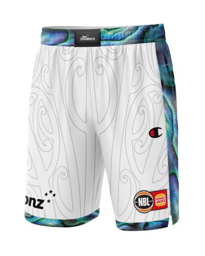 CHAMPION MENS NZ BREAKERS NBL24 2025 INDIGENOUS SHORTS