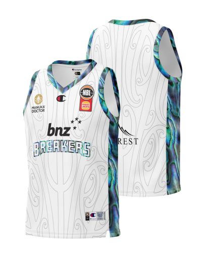 CHAMPION MENS NZ BREAKERS NBL24/2025 INDIGENOUS JERSEY