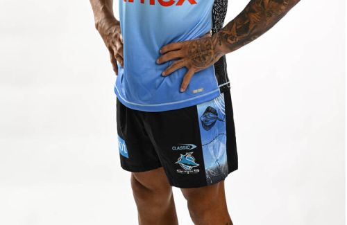 CLASSIC INDIGENOUS SHARKS TRAINING SHORTS 2024