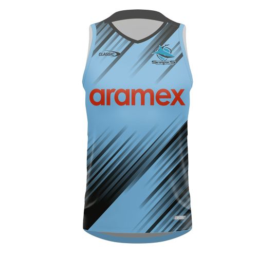 CLASSIC SHARKS MENS TRAINING SINGLET 2024