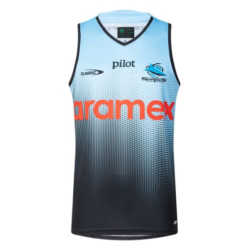 CLASSIC SHARKS MENS PRO TRAINING SINGLET 2025