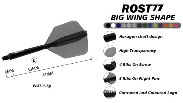 CUESOUL ROST 77 INTEGRATED BIG WING | 12 PCE SET