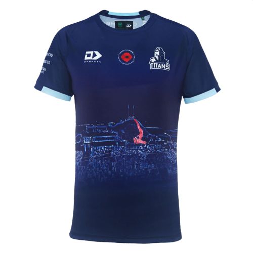 DYNASTY TITANS ANZAC WARM UP TEE 2024