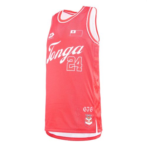 DYNASTY TONGA RL BASKETBALL SINGLET 2024