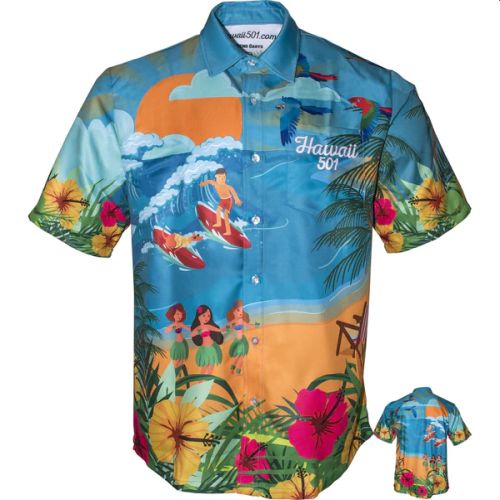 OFFICIAL WAYNE MARDLE HAWAII 501 DART SHIRT