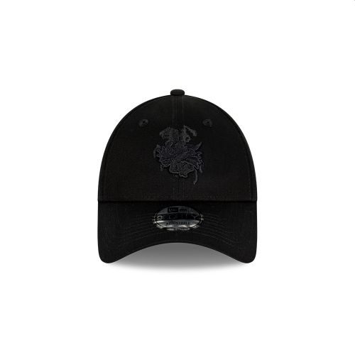 NEW ERA 9FORTY NRL TEAM BLACK ON BLACK CAP 2024