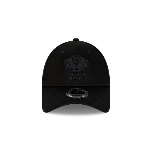 NEW ERA 9FORTY NRL TEAM BLACK ON BLACK CAP 2024