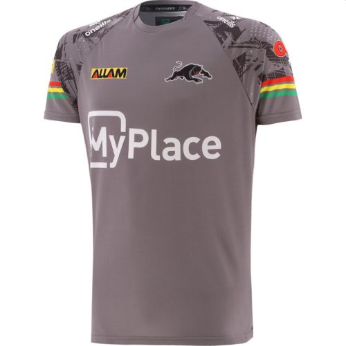 ONEILLS PANTHERS MENS GREY TRAINING TEE 2024