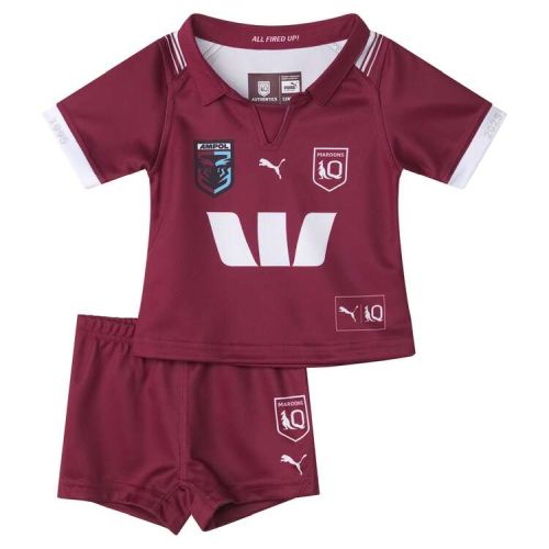 PUMA QLD MAROONS INFANT REPLICA HOME SET 2025