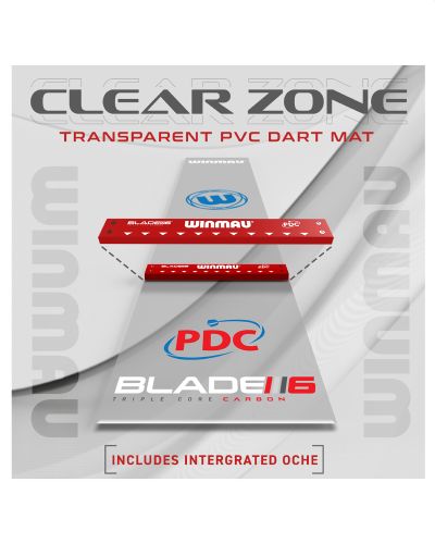 WINMAU CLEAR ZONE DART MAT