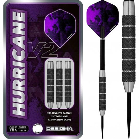 DESIGNA HURRICANE V2 80% TUNGSTEN |  BLACK KNURL