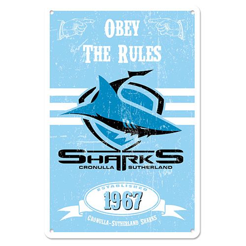 NRL RETRO METAL SIGN