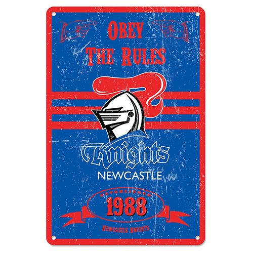 NRL RETRO METAL SIGN