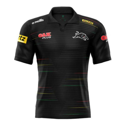 ONEILLS PANTHERS BLACK MEDIA POLO 2022