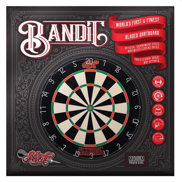 SHOT BANDIT BRISTLE DARTBOARD