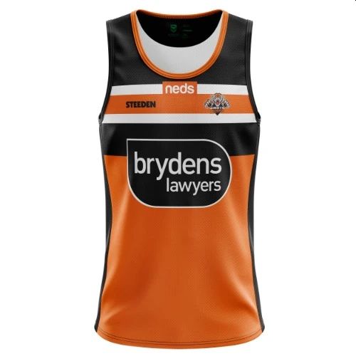 STEEDEN WEST TIGERS PLAYERS  REPLICA TRAINING SINGLET