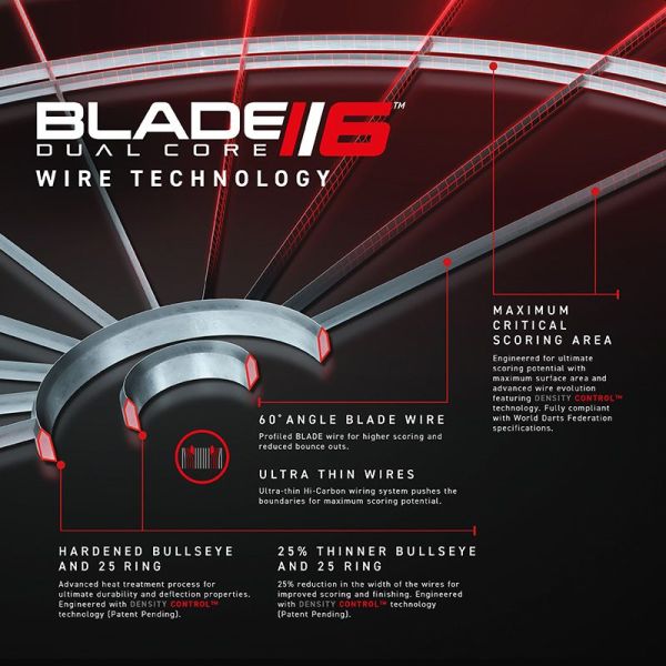 WINMAU BLADE 6 DUAL CORE DARTBOARD